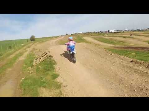 110CC RFN RACING™ THUNDER PRO KIDS SEMI AUTO PIT BIKE - BLACK