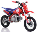 110cc RFN Racing™ Thunder Pro Semi Auto Pit Bike 14/12" - Red & Blue