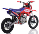 110cc RFN Racing™ Thunder Pro Semi Auto Pit Bike 14/12" - Red & Blue