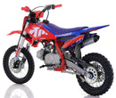 110cc RFN Racing™ Thunder Pro Semi Auto Pit Bike 14/12" - Red & Blue