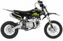 110CC RFN RACING™ THUNDER PRO KIDS SEMI AUTO PIT BIKE  - BLACK