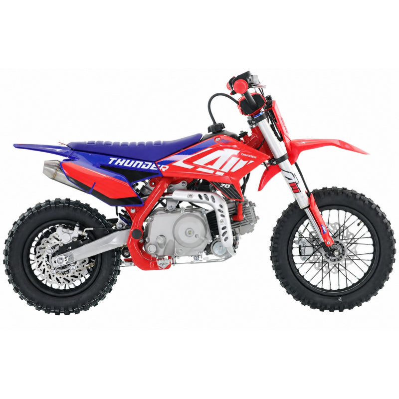 70cc RFN Racing™ Thunder Fully Auto Pit Bike 12/10" - Red & Blue