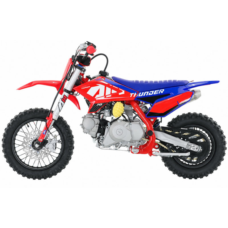 70cc RFN Racing™ Thunder Fully Auto Pit Bike 12/10" - Red & Blue