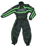Wulfsport Cub Racing Suit - Black / Green