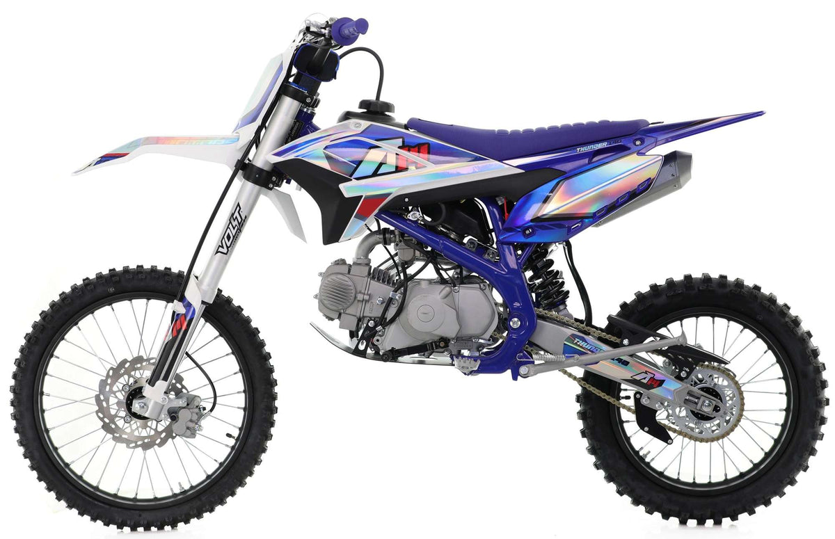 140cc RFN Thunder Dirt Bike - XL Wheel - 19"/16" - Blue