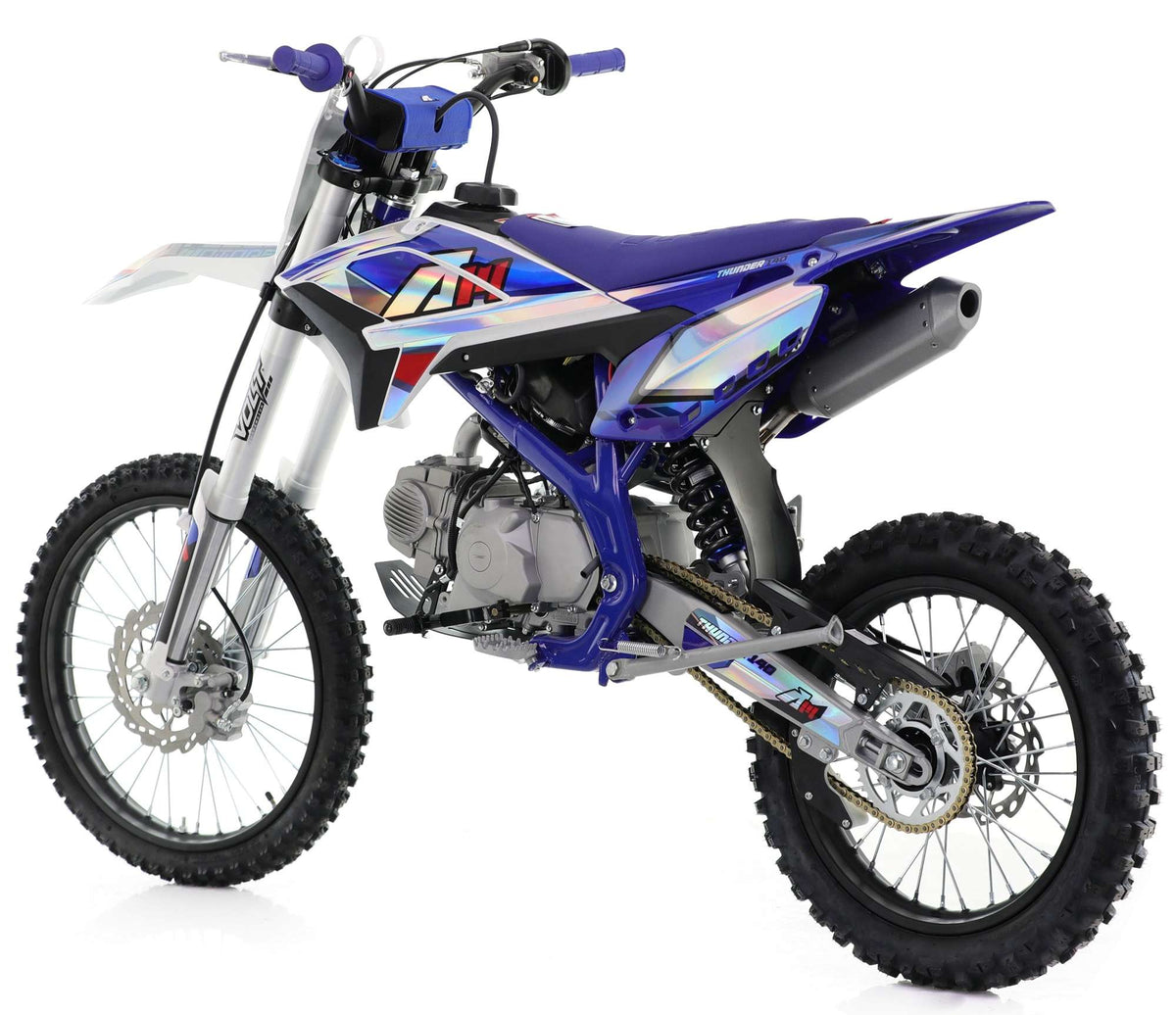 140cc RFN Thunder Dirt Bike - XL Wheel - 19"/16" - Blue