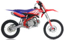 140cc RFN Thunder Dirt Bike - XL Wheel - 19"/16" - Red & Blue