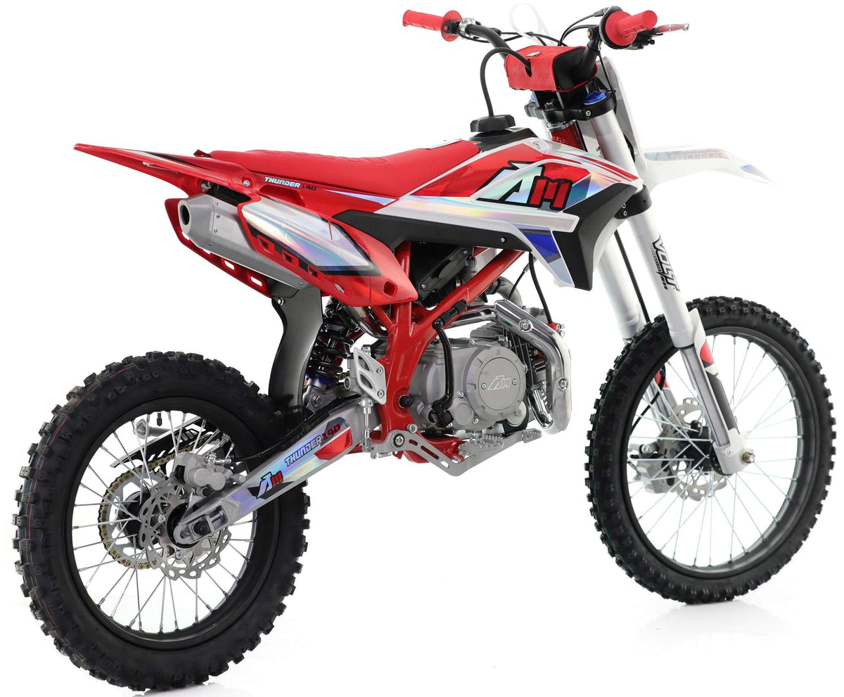 140cc RFN Thunder Dirt Bike - XL Wheel - 19"/16" - Red