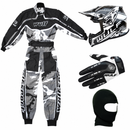 Kids Wulfsport Clothing & Helmet Bundle Deal - Grey Camo