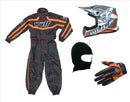 Kids Wulfsport Clothing & Helmet Bundle Deal - Orange