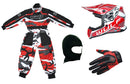 Kids Wulfsport Clothing & Helmet Bundle Deal - Red Camo