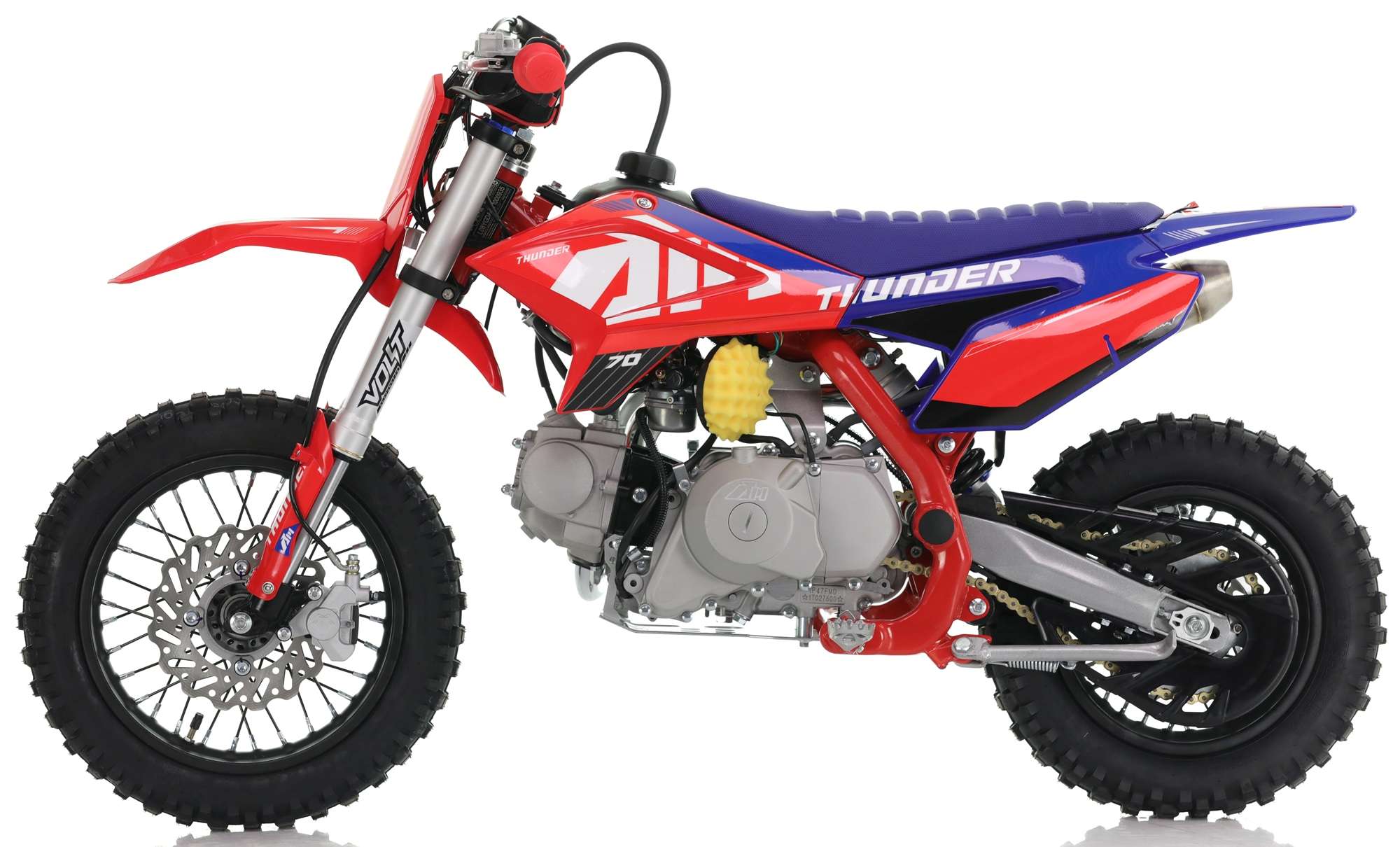 70cc RFN Racing™ Thunder Fully Auto Pit Bike 12/10" - Red & Blue