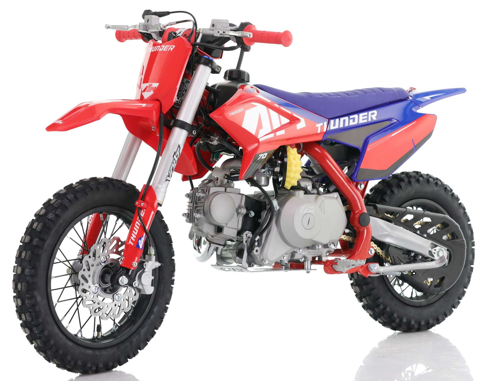 70cc RFN Racing™ Thunder Fully Auto Pit Bike 12/10" - Red & Blue