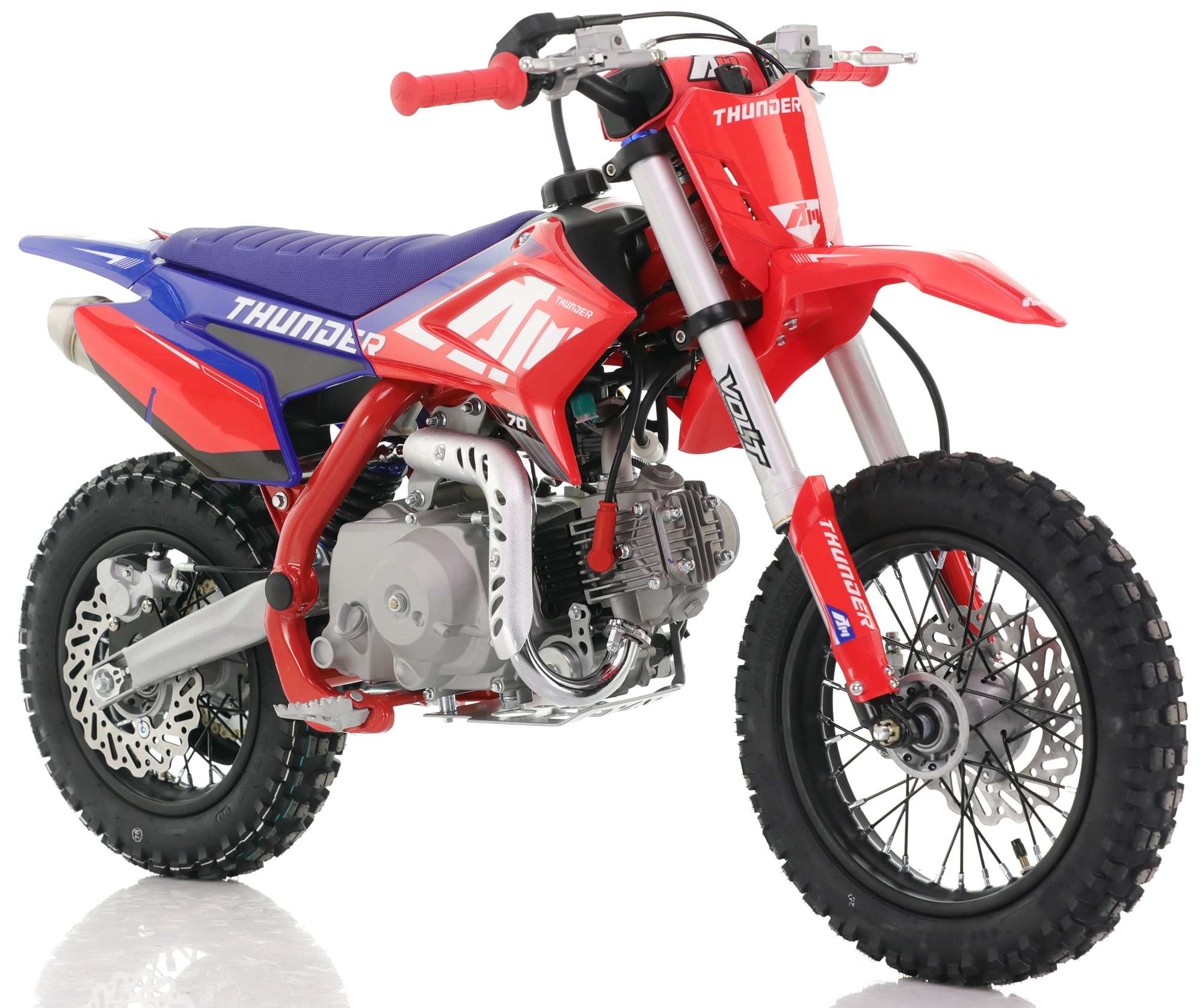 70cc RFN Racing™ Thunder Fully Auto Pit Bike 12/10" - Red & Blue