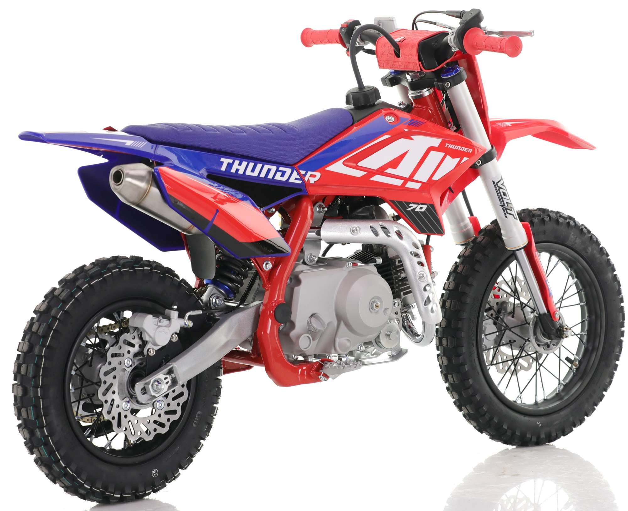 70cc RFN Racing™ Thunder Fully Auto Pit Bike 12/10" - Red & Blue