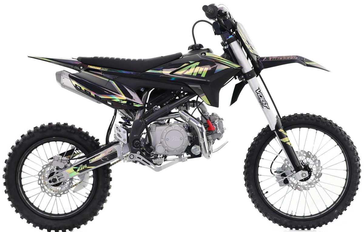 140cc RFN Thunder Dirt Bike - XL Wheel - 19"/16" - Black