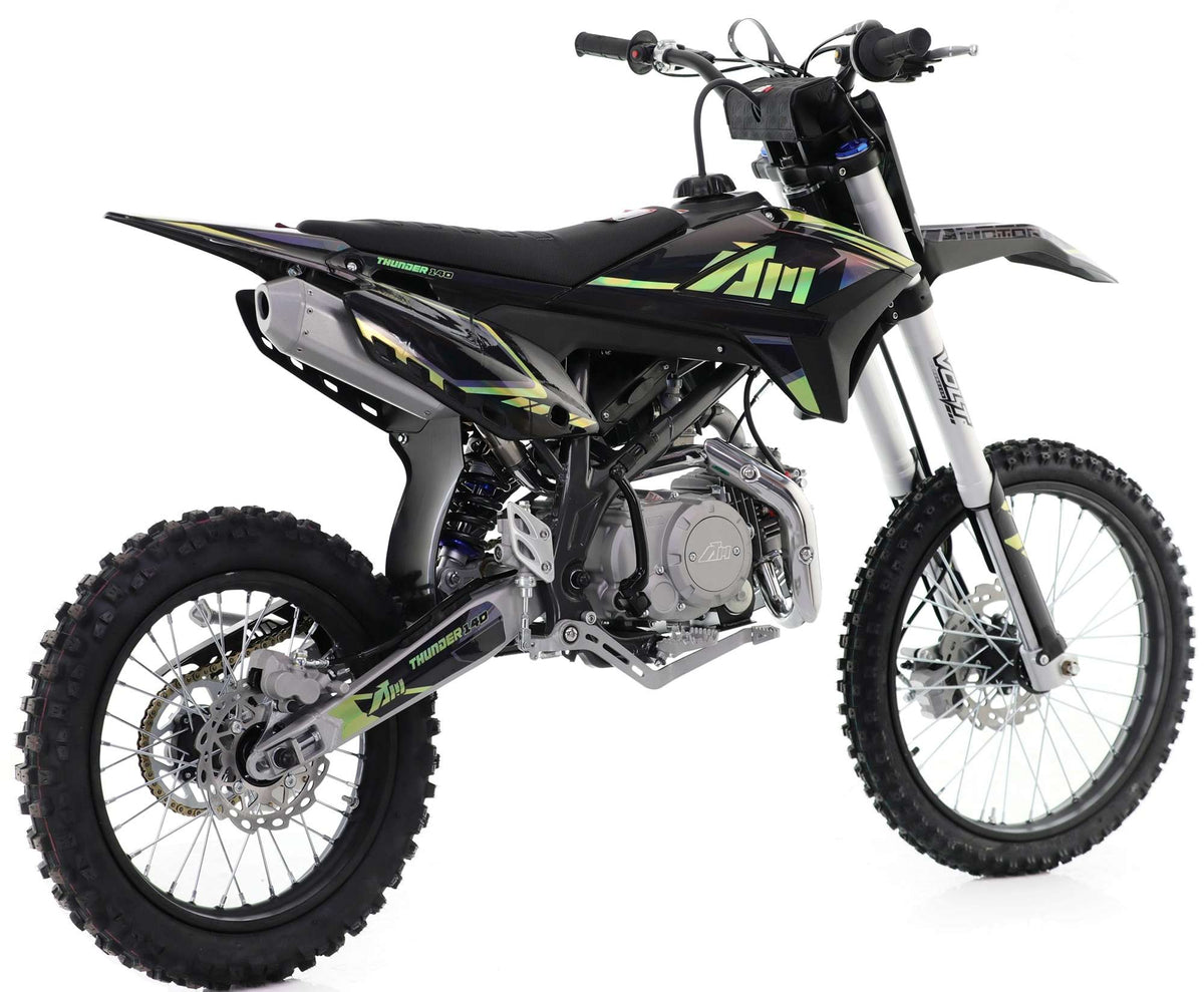 140cc RFN Thunder Dirt Bike - XL Wheel - 19"/16" - Black