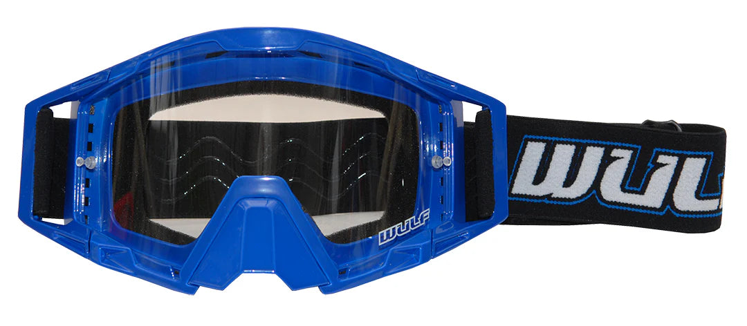 Wulfsport Adult Tech Goggles for MX Enduro - Blue