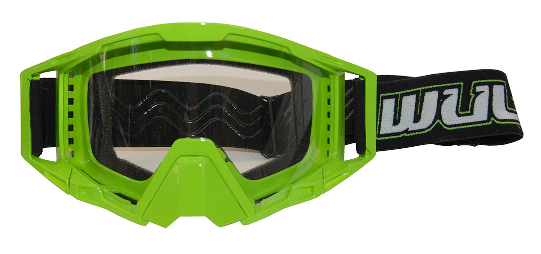 Wulfsport Adult Tech Goggles for MX Enduro - Green