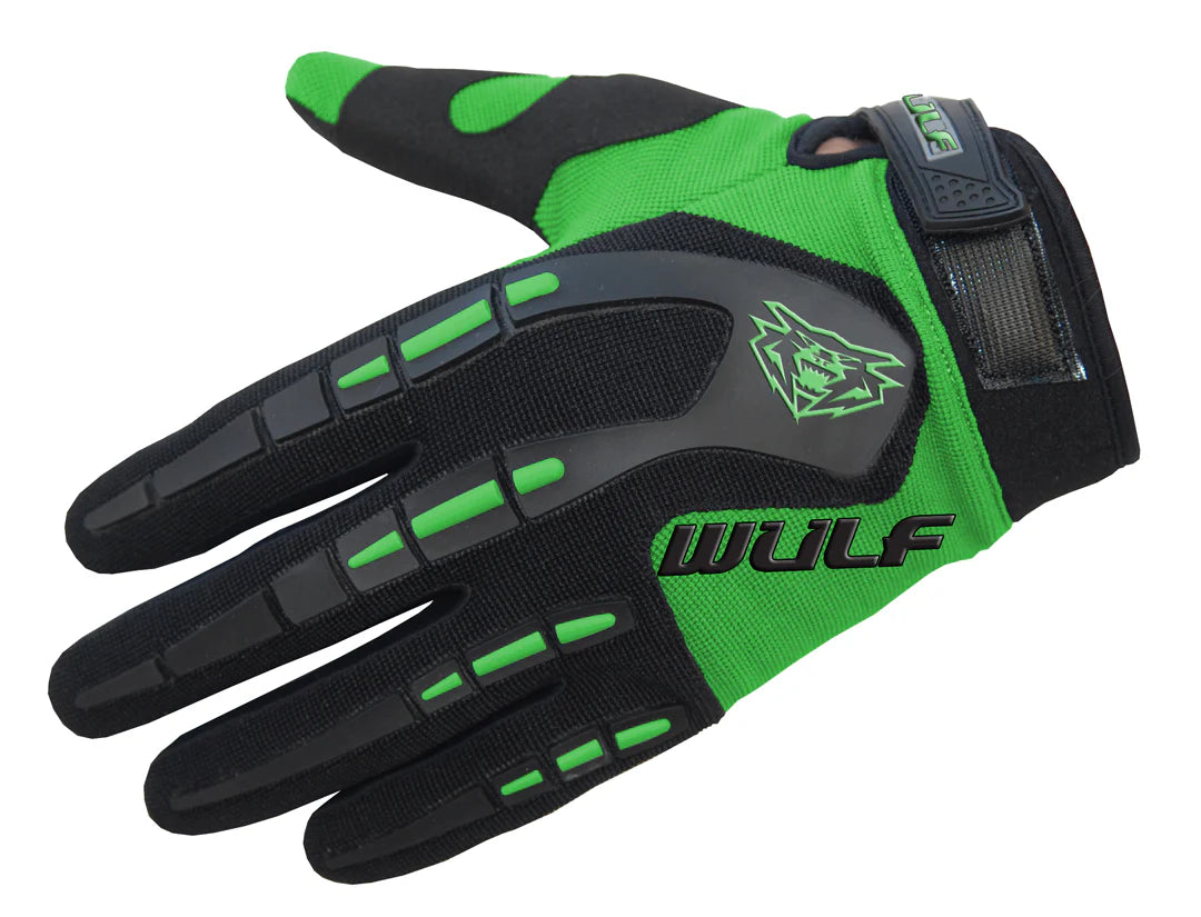 Wulfsport Kids Attack Gloves - Green