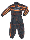 Wulfsport Cub Racing Suit - Black / Orange